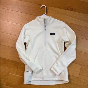 Patagonia White Quarter-Zip Pullover